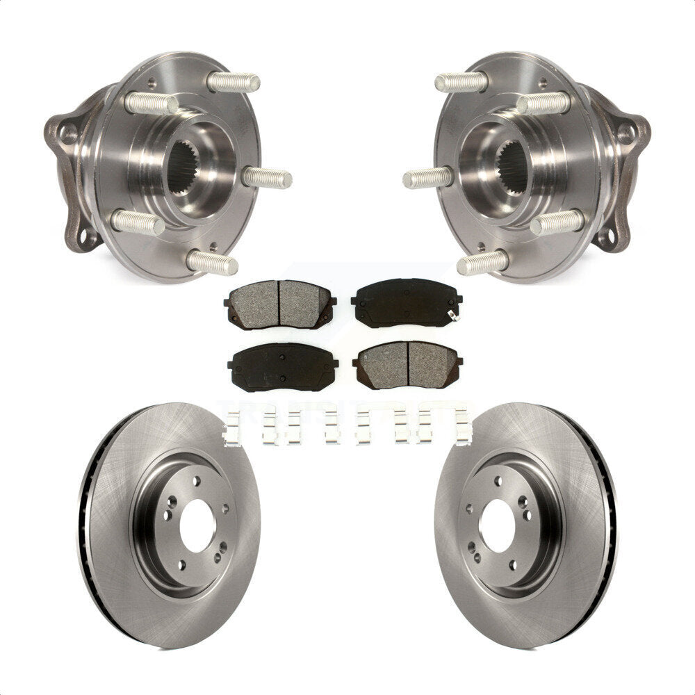 Kit de plaquettes de Rotor de frein à disque, roulement de moyeu avant, pour Hyundai Tucson Sonata Kia Cadenz