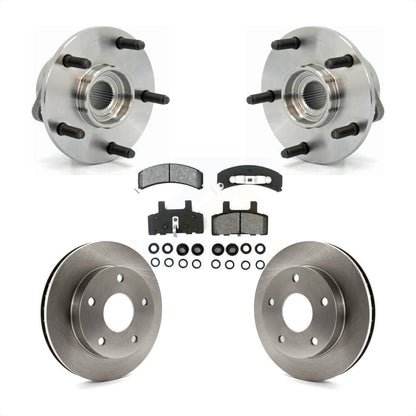 Ensemble de roulements de moyeu avant, Rotors et plaquettes de frein à disque, Kit pour Dodge Ram 1500