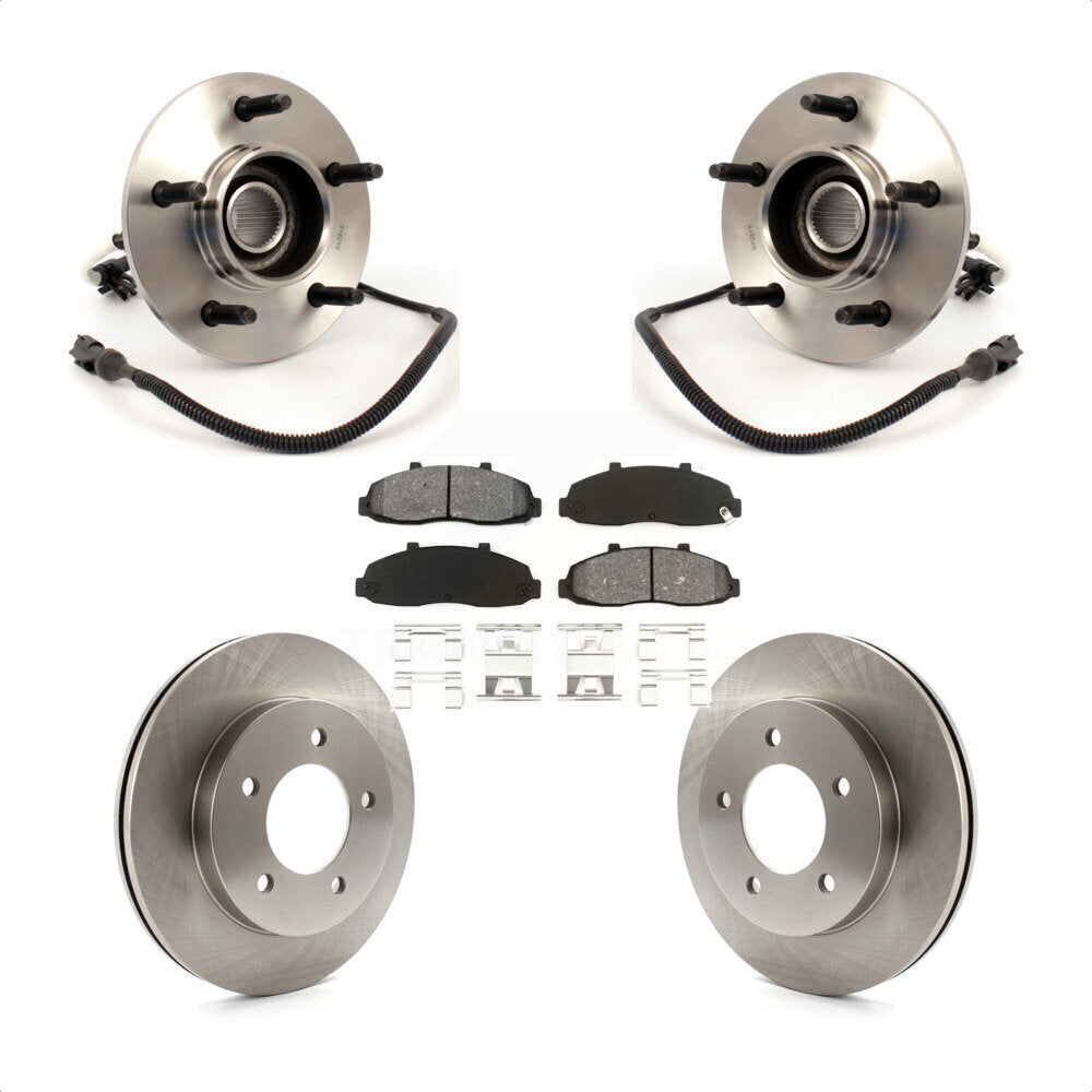 Kit de Rotor et plaquettes de frein à disque, roulement de moyeu avant, pour Ford F-150 4WD avec 4 roues AB