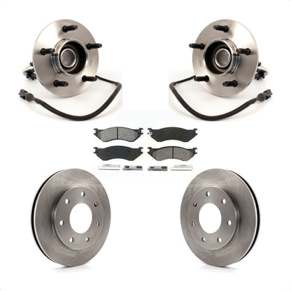 Kit de rotor et de plaquettes de frein avec roulement de moyeu avant pour Ford F-150 4WD 1999 avec 4 roues AB
