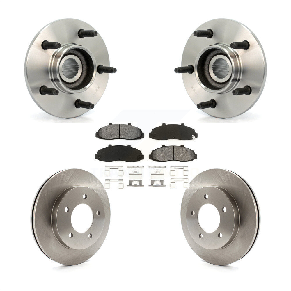 Kit de Rotor et plaquettes de frein à disque, roulement de moyeu avant, pour Ford F-150 4WD avec 2 roues AB