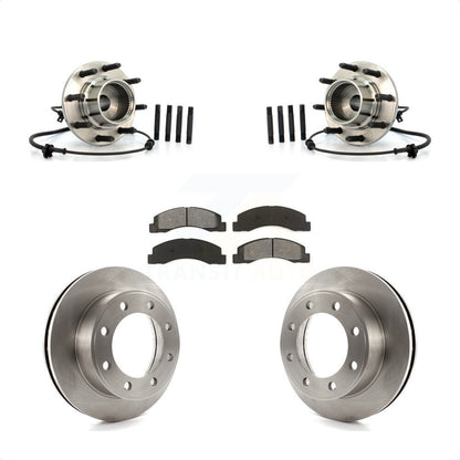 Ensemble de roulements de moyeu avant, Kit de plaquettes de Rotor de frein pour Ford Excursion 4W 2001 – 2005