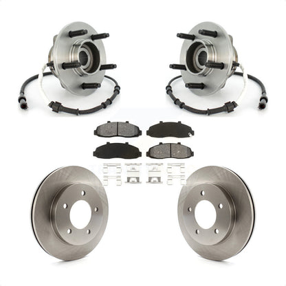 Ensemble de roulement de moyeu avant, Rotor de frein à disque et Kit de plaquettes pour Ford F-150 Heritag