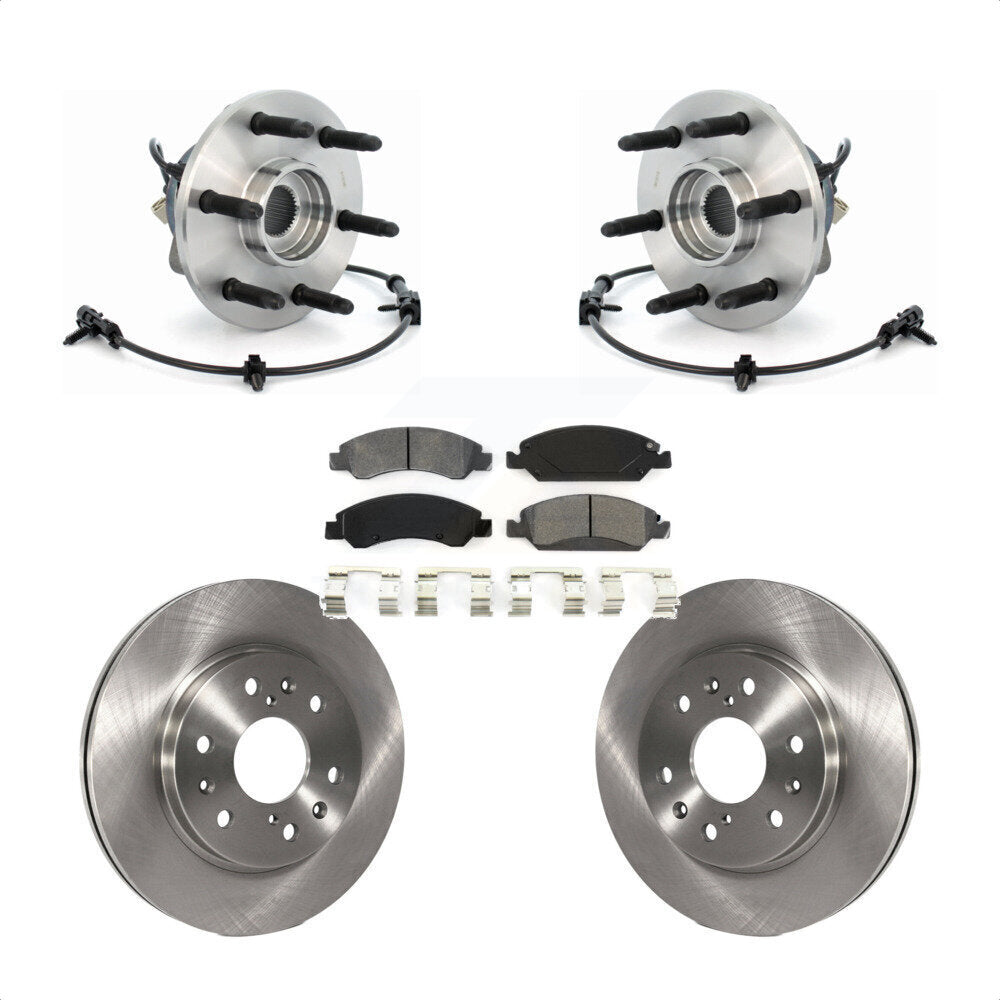 Kit de Rotor et plaquettes de frein, roulement de moyeu avant, pour Chevrolet GMC Silverado 1500 Sierr
