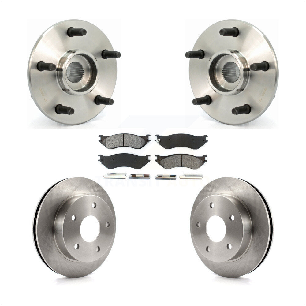 Kit de Rotor et plaquettes de frein, roulement de moyeu avant, pour Dodge Ram 1500 4WD avec 2 roues AB