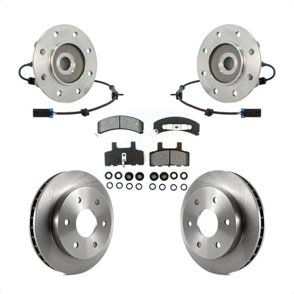 Ensemble de roulement de moyeu avant, Rotor de frein et Kit de plaquettes pour K1500 Chevrolet GMC Yuko