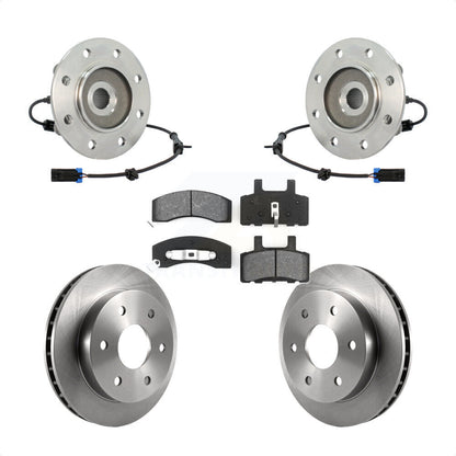 Ensemble de roulement de moyeu avant, Rotor de frein et Kit de plaquettes pour GMC Yukon Chevrolet Taho