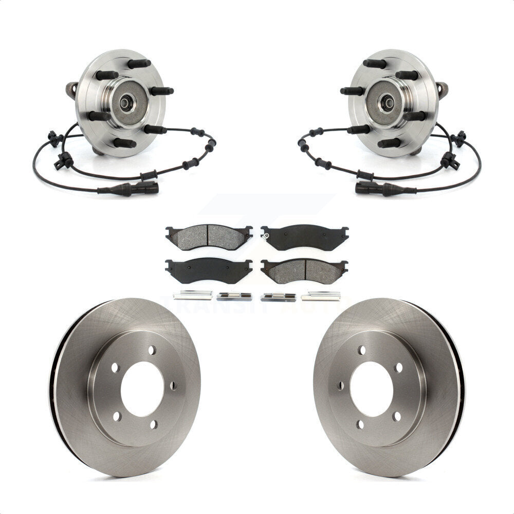 Kit de plaquettes de Rotor de frein à disque, roulement de moyeu avant, pour Ford Expedition Lincoln Navigato