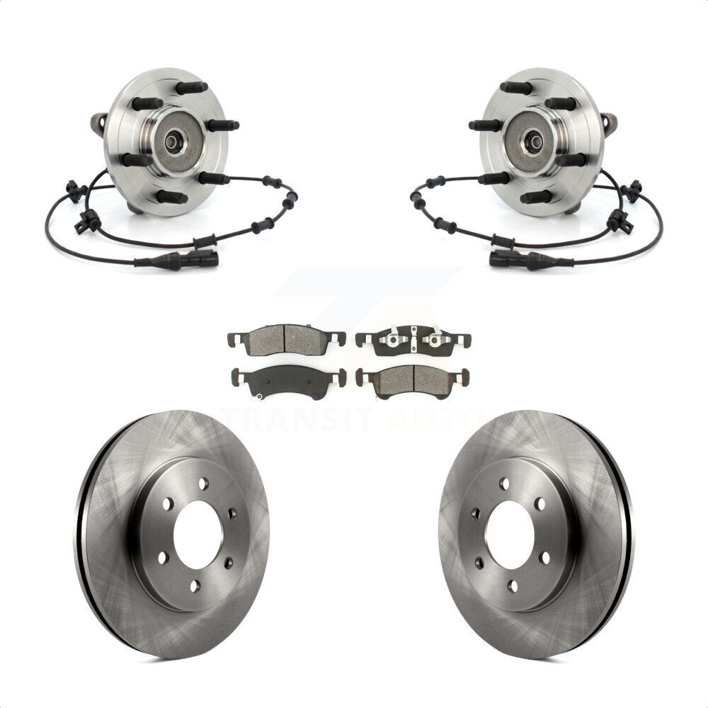 Kit de plaquettes de Rotor de frein à disque, roulement de moyeu avant, pour Ford Expedition Lincoln Navigato