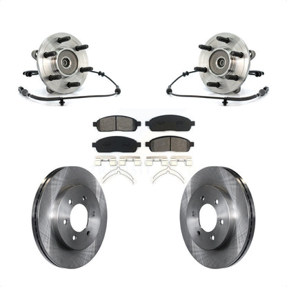 Kit de rotors et plaquettes de frein à disque, ensemble de roulements de moyeu avant, pour Ford F-150 4WD