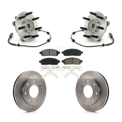 Ensemble de roulement de moyeu avant, Rotor de frein à disque et Kit de plaquettes pour Ford F-150 4W 2004