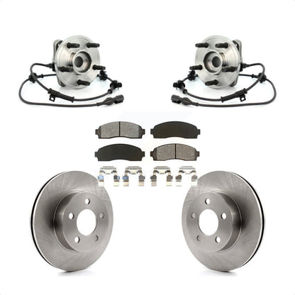 Ensemble de roulement de moyeu avant, Rotor de frein à disque et Kit de plaquettes pour Ford Ranger 4W 2003
