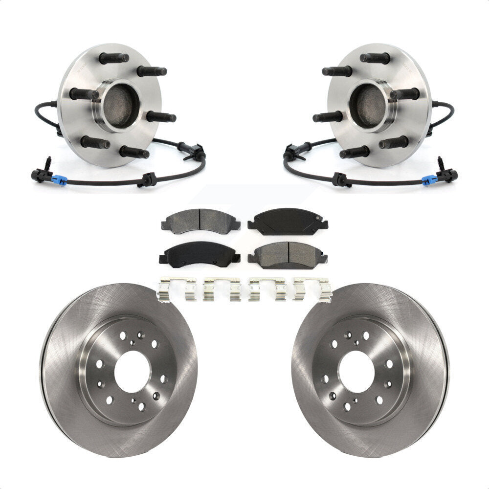 Kit de Rotor et plaquettes de frein, roulement de moyeu avant, pour Chevrolet GMC Silverado 1500 Sierr