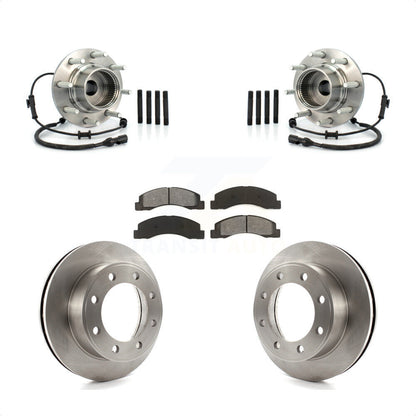 Ensemble de roulements de moyeu avant, Kit de plaquettes de Rotor de frein pour Ford Excursion 4W 2001 – 2005