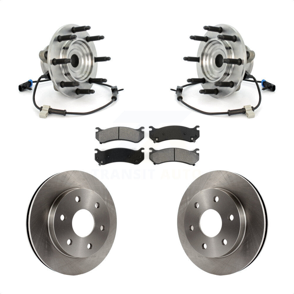 Kit de Rotor et plaquettes de frein, roulement de moyeu avant, pour Chevrolet Silverado 1500 GMC Sierr