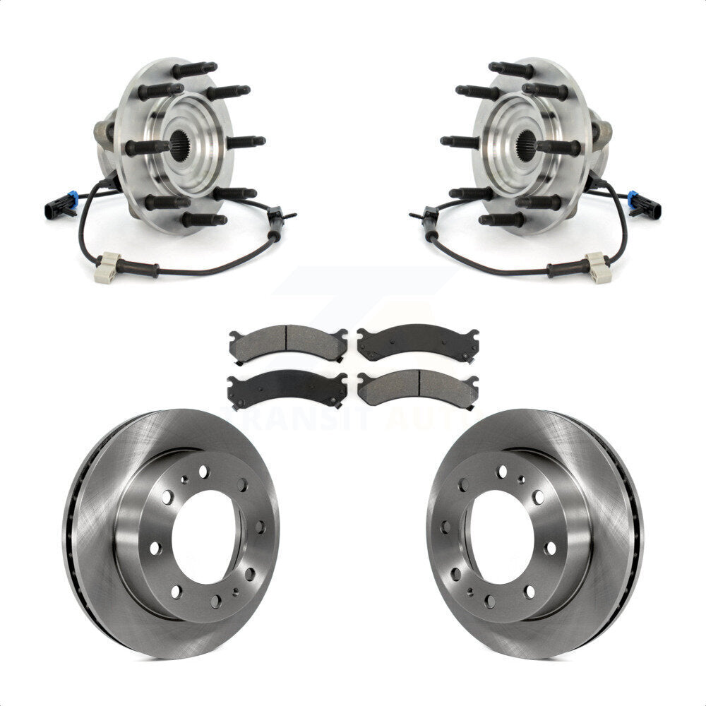 Kit de plaquettes de Rotor de frein, roulement de moyeu avant, pour GMC Chevrolet Sierra 2500 HD Silverad