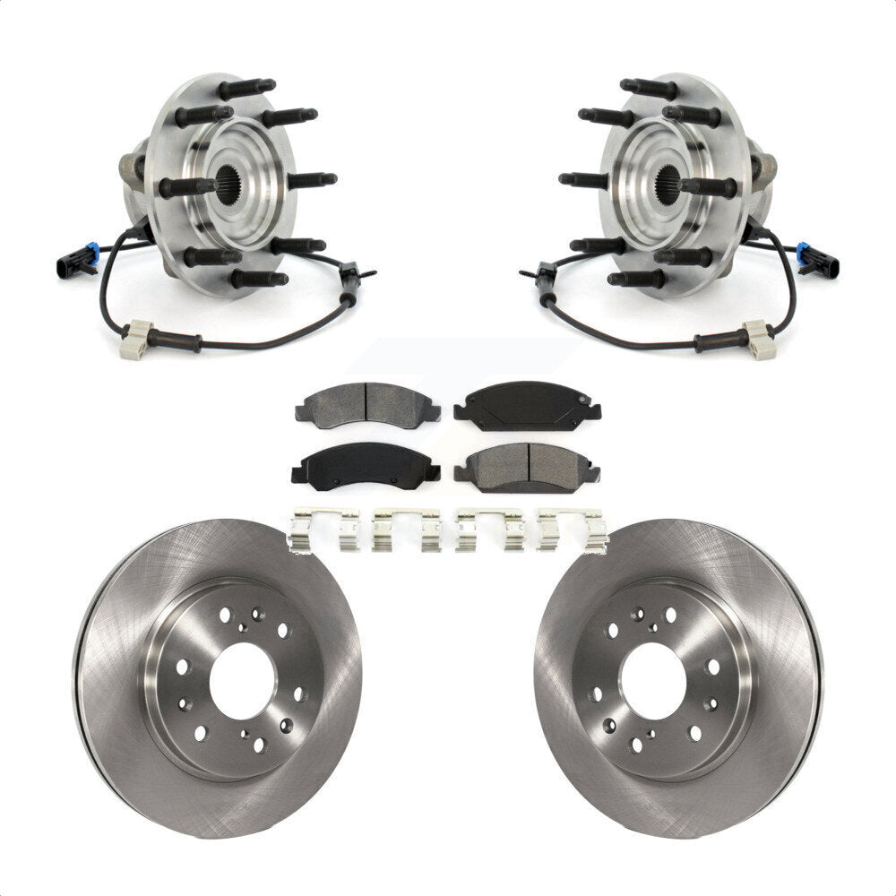 Kit de Rotor et plaquettes de frein, roulement de moyeu avant, pour Chevrolet GMC Silverado 1500 Sierr