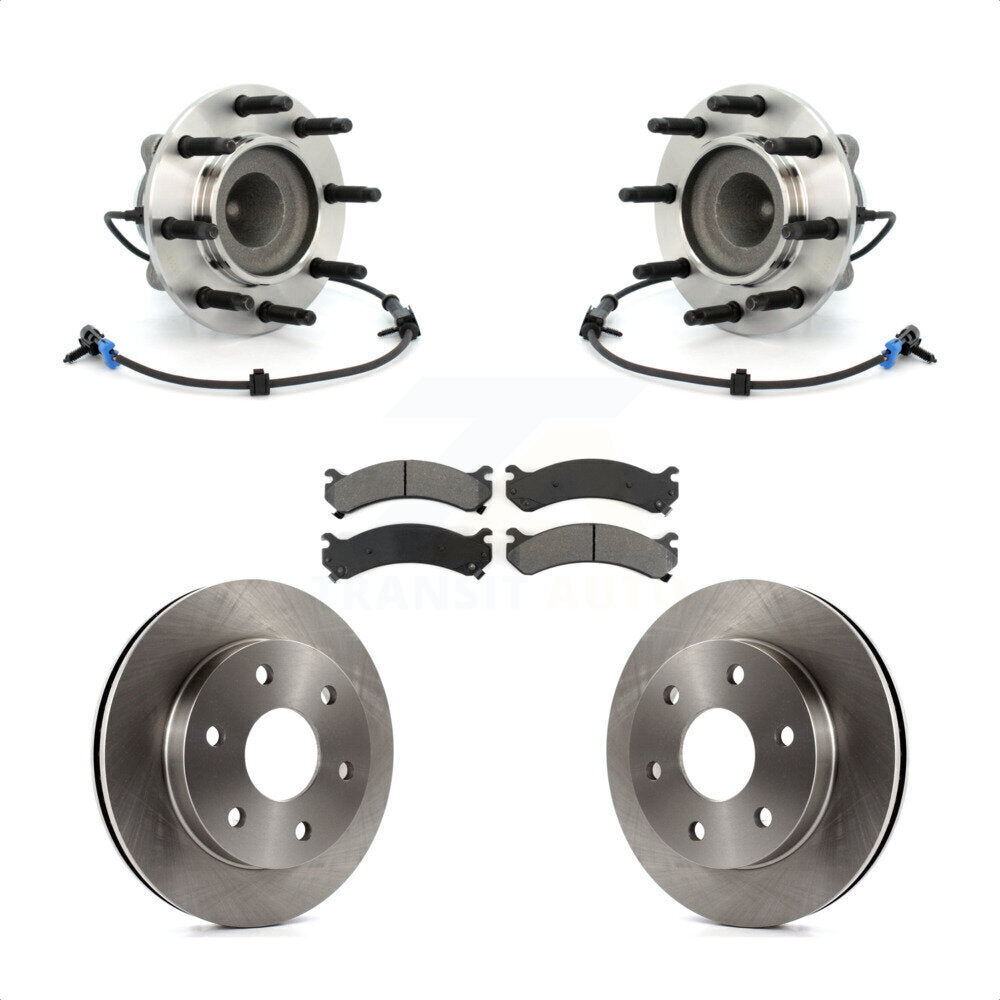 Kit de plaquettes de Rotor de frein, roulement de moyeu avant, pour Chevrolet Express 2006 GMC Savan 2500