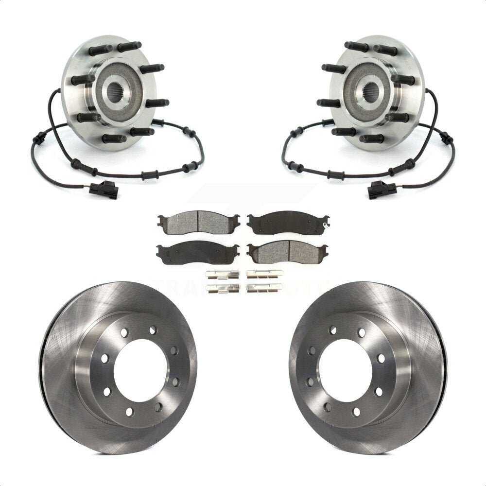Kit de plaquettes de Rotor de frein à disque, roulement de moyeu avant, pour Dodge Ram 2003 2005 2500 3500 4W