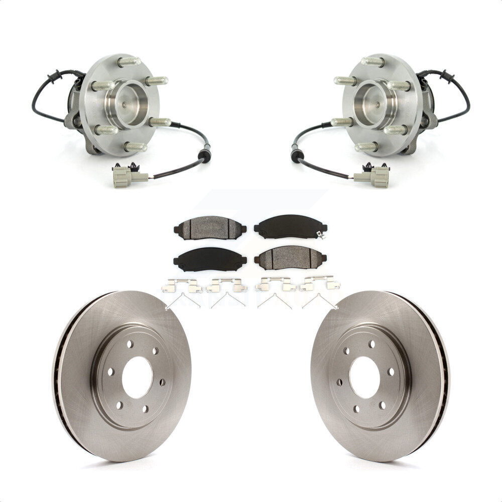 Kit de Rotor et plaquettes de frein à disque, roulement de moyeu avant, pour Nissan Frontier Suzuki Equato