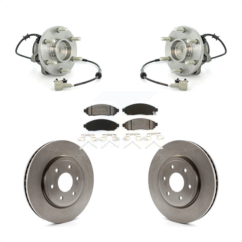 Kit de plaquettes de Rotor de frein à disque, roulement de moyeu avant, pour Nissan Frontier Pathfinder Xterr