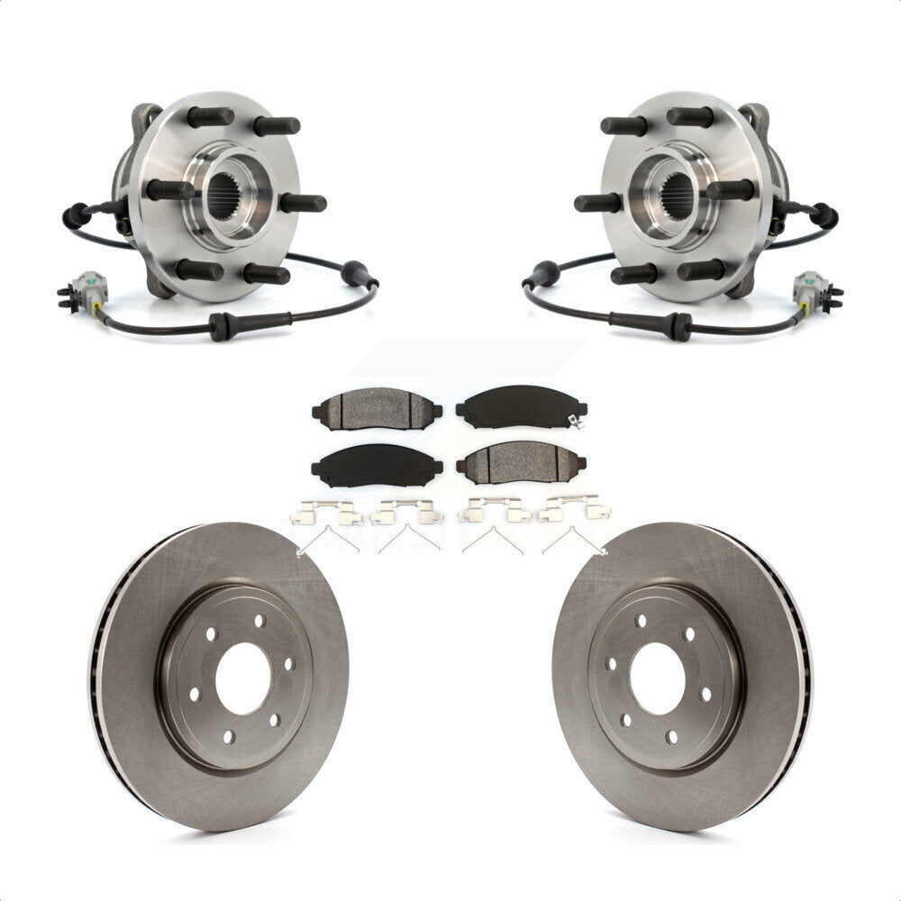 Kit de plaquettes de Rotor de frein à disque, roulement de moyeu avant, pour Nissan Frontier Pathfinder Xterr