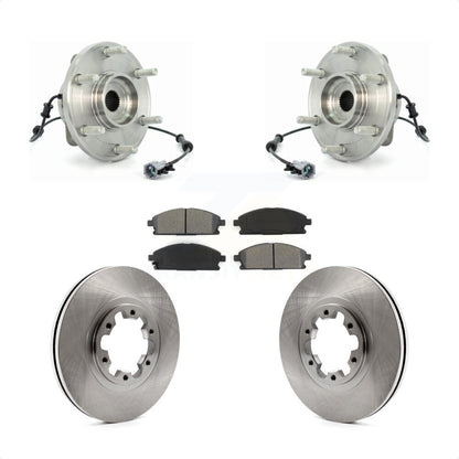 Ensemble de roulement de moyeu avant, Rotor de frein à disque et Kit de plaquettes pour Nissan Pathfinde 2004
