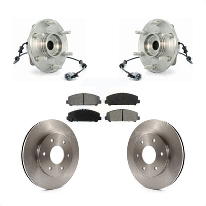 Ensemble de roulements de moyeu avant, Rotors et plaquettes de frein à disque, Kit pour INFINITI QX56