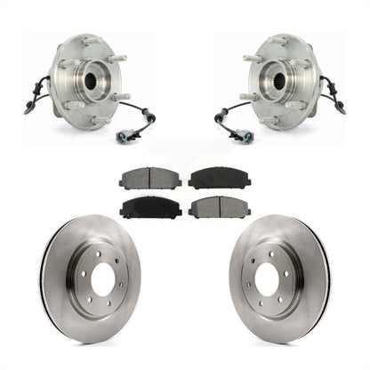 Ensemble de roulement de moyeu avant, Kit de plaquettes de Rotor de frein pour INFINITI QX56 2007 à partir de 04 0
