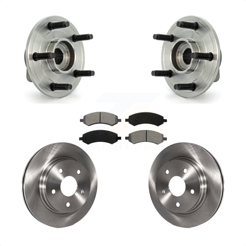 Kit de plaquettes de Rotor de frein à disque, roulement de moyeu avant pour Dodge Ram 1500 avec roue à 5 écrous