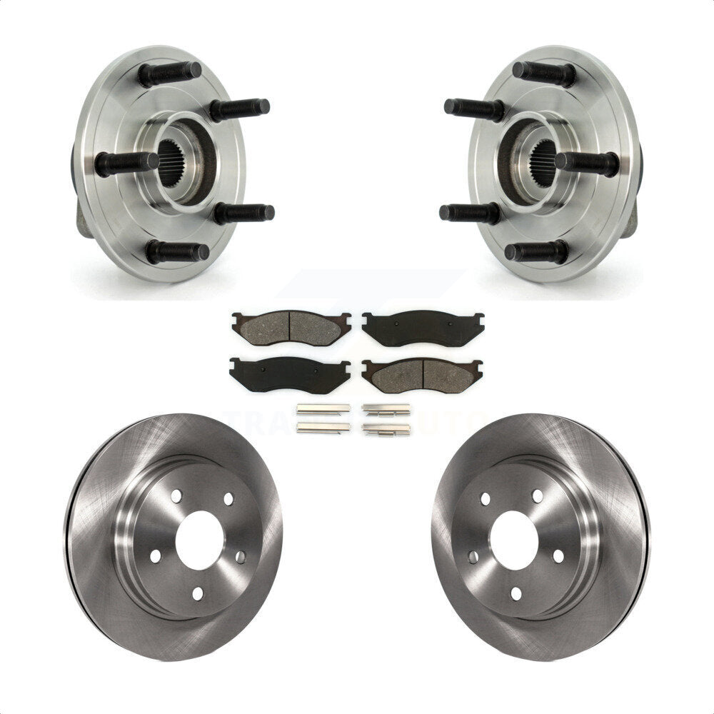 Kit de plaquettes de Rotor de frein à disque, roulement de moyeu avant pour Dodge Ram 1500 avec roue à 5 écrous