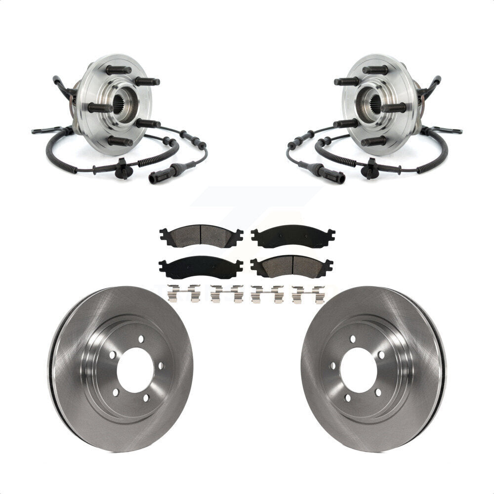 Kit de plaquettes de Rotor de frein à disque, roulement de moyeu avant, pour Ford Explorer Sport Trac Mercur