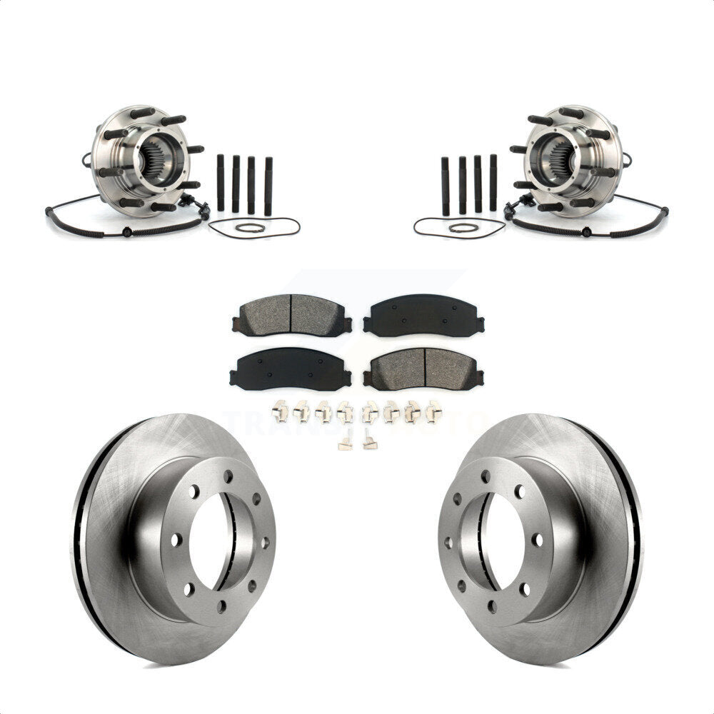 Kit de Rotor et plaquettes de frein à disque, roulement de moyeu avant, pour Ford F-250 Super Duty 4W 2010