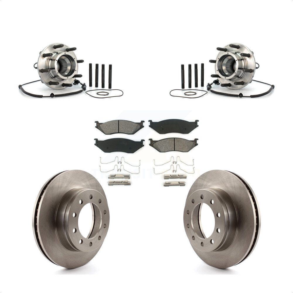 Kit de plaquettes de Rotor de frein à disque, roulement de moyeu avant, pour Ford 2010 Super Duty 4 X, F-550