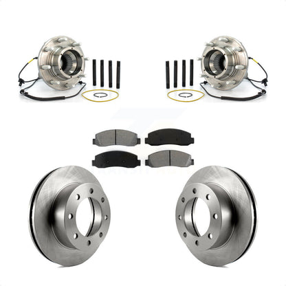 Ensemble de roulement de moyeu avant, Rotor de frein à disque et Kit de plaquettes pour Ford F-250 Super Dut