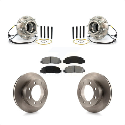 Ensemble de roulement de moyeu avant, Rotor de frein et Kit de plaquettes pour Ford F-350 Super Duty 4W