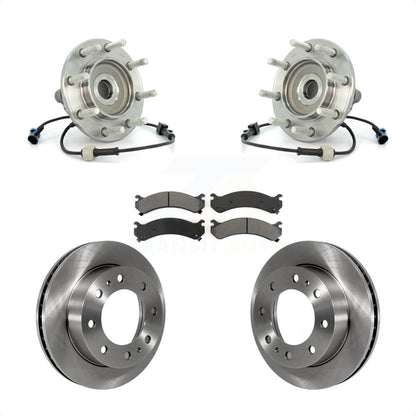 Kit de Rotor et plaquettes de frein, roulement de moyeu avant, pour Chevrolet GMC Sierra 3500 Silverad