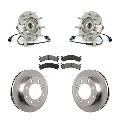 Kit de Rotor et plaquettes de frein, roulement de moyeu avant, pour Chevrolet GMC Sierra 3500 Silverad