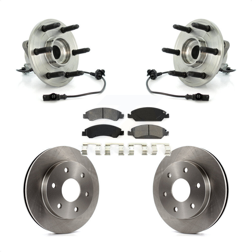 Ensemble de roulements de moyeu avant, Rotors et plaquettes de frein à disque pour GMC Sierra 1500