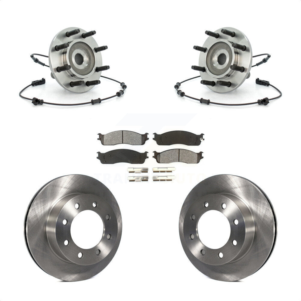 Kit de plaquettes de Rotor de frein à disque, ensemble de roulements de moyeu avant pour Dodge Ram 1500 3500 250