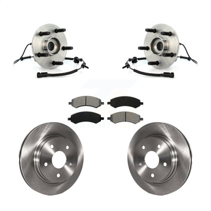 Ensemble de roulements de moyeu avant, Rotors et plaquettes de frein à disque, Kit pour Dodge Ram 1500