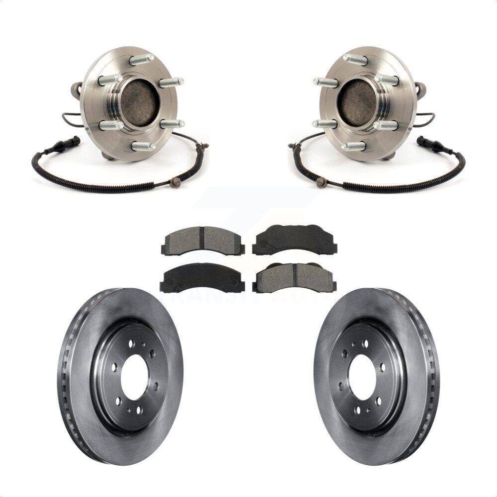 Ensemble de roulement de moyeu avant, Rotor de frein à disque et Kit de plaquettes pour Ford F-150 RW 2010