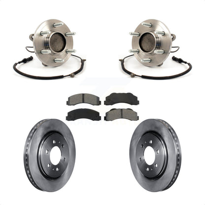 Ensemble de roulement de moyeu avant, Rotor de frein à disque et Kit de plaquettes pour Ford F-150 RW 2010