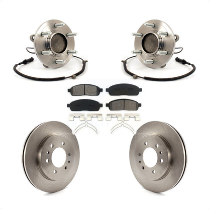 Ensemble de roulement de moyeu avant, Rotor de frein à disque et Kit de plaquettes pour Ford F-150 RW 2009
