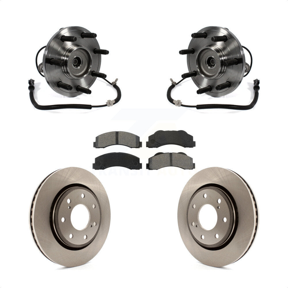 Kit de rotors et plaquettes de frein à disque, ensemble de roulements de moyeu avant, pour Ford F-150