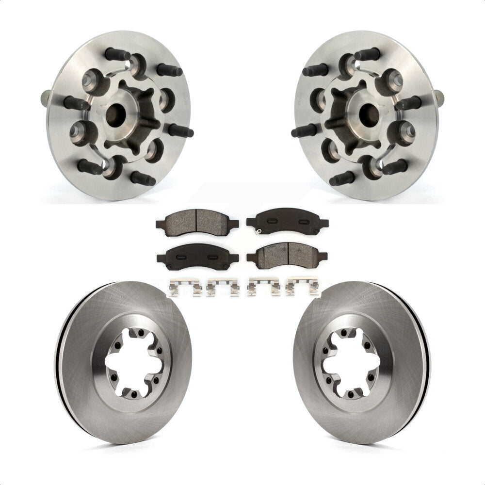 Kit de plaquettes de Rotor de frein, ensemble de roulements de moyeu avant, pour Chevrolet Colorado GMC Canyo