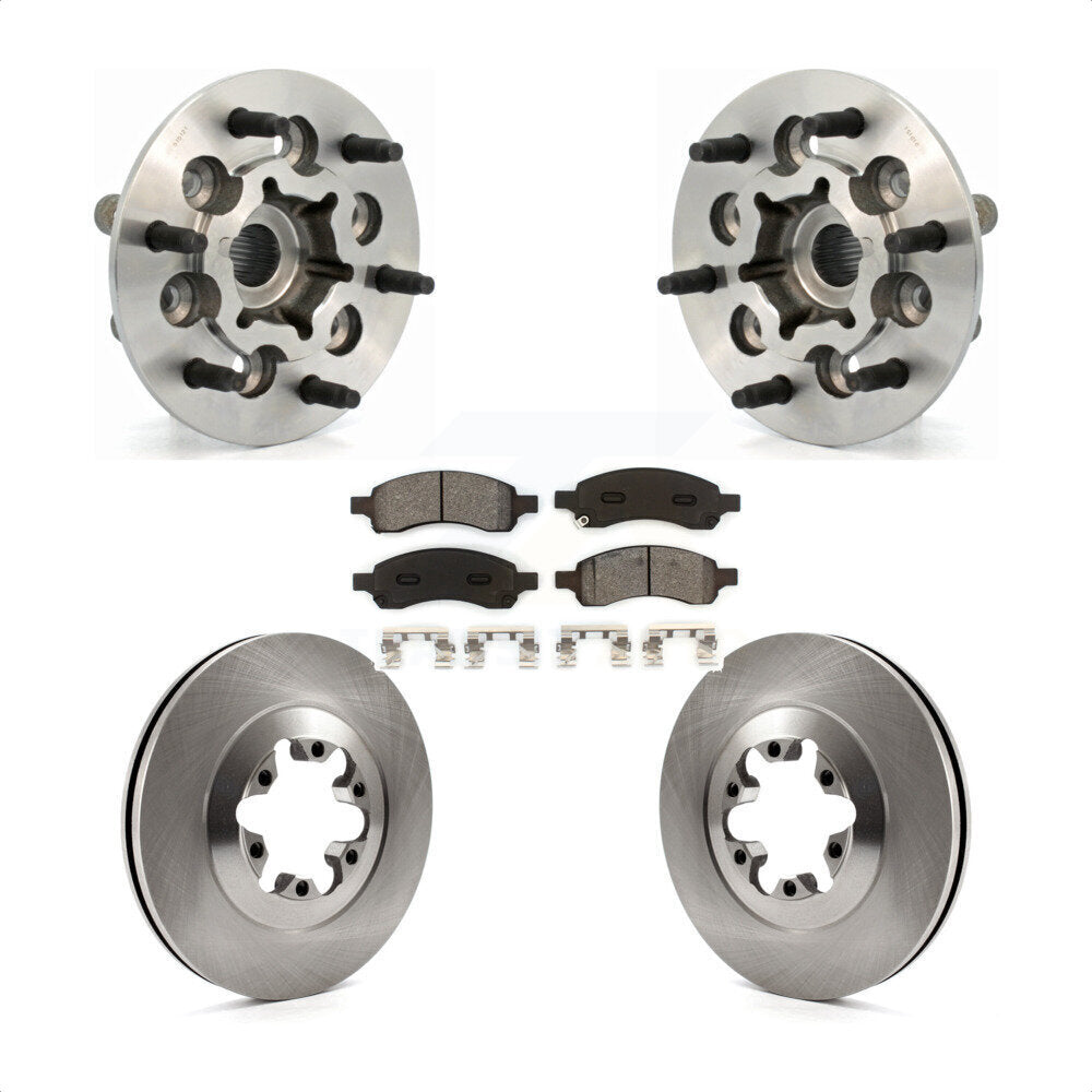Kit de plaquettes de Rotor de frein, ensemble de roulements de moyeu avant, pour Chevrolet Colorado GMC Canyo