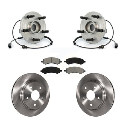 Ensemble de roulements de moyeu avant, Rotors et plaquettes de frein à disque, Kit pour Dodge Ram 1500