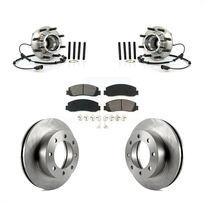 Kit de rotor et de plaquettes de frein avec roulement de moyeu avant, pour Ford F-350 Super Duty F-250 4W 2012