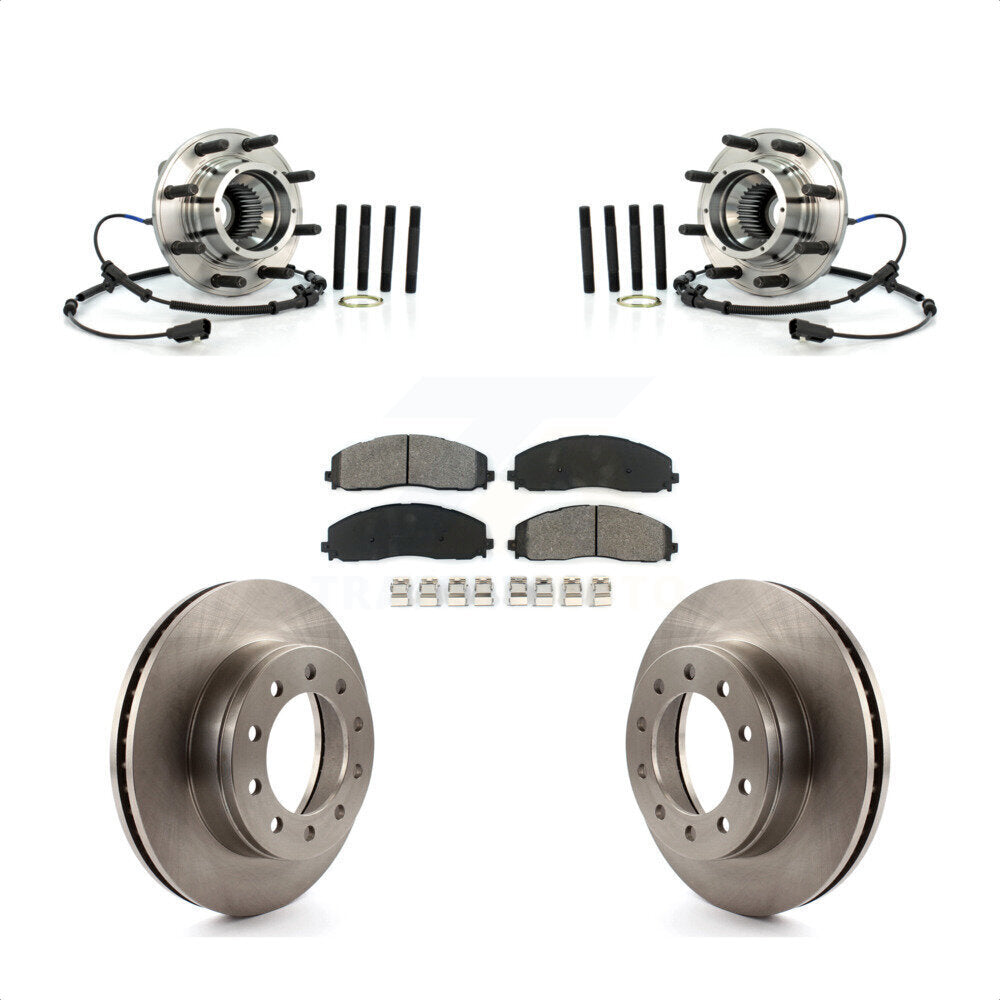 Kit de Rotor et plaquettes de frein à disque, roulement de moyeu avant, pour Ford F-250 Super Duty 4W 2013